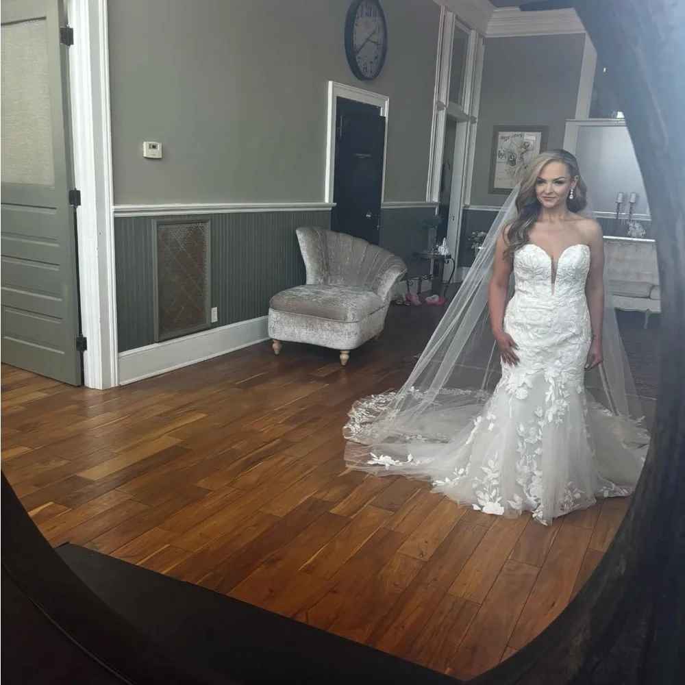 Maggie Sottero Hattie All-Ivory Mermaid Wedding Dress Petite Length